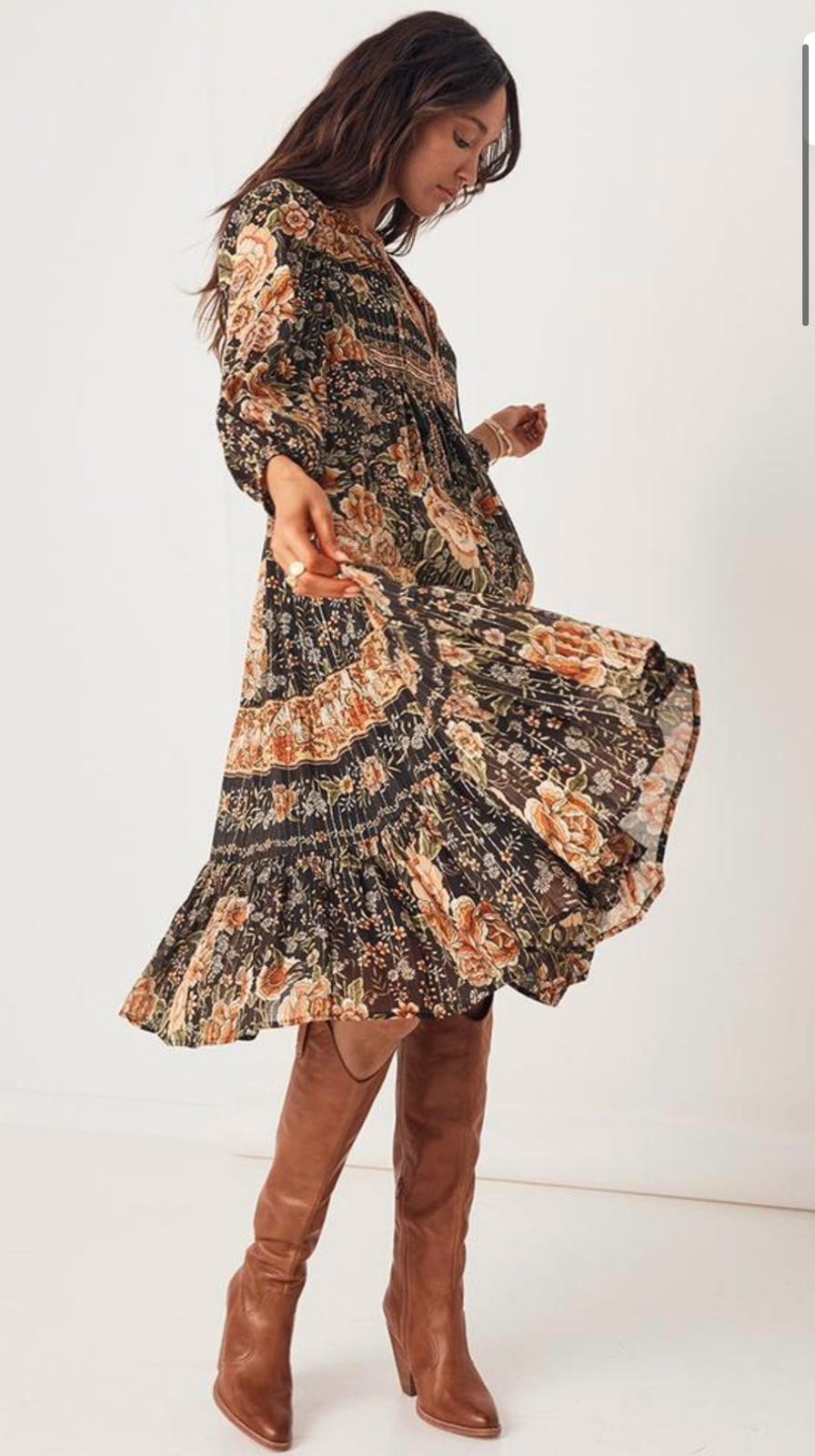 Spell & The Gypsy Floral Midi Dress (L)
