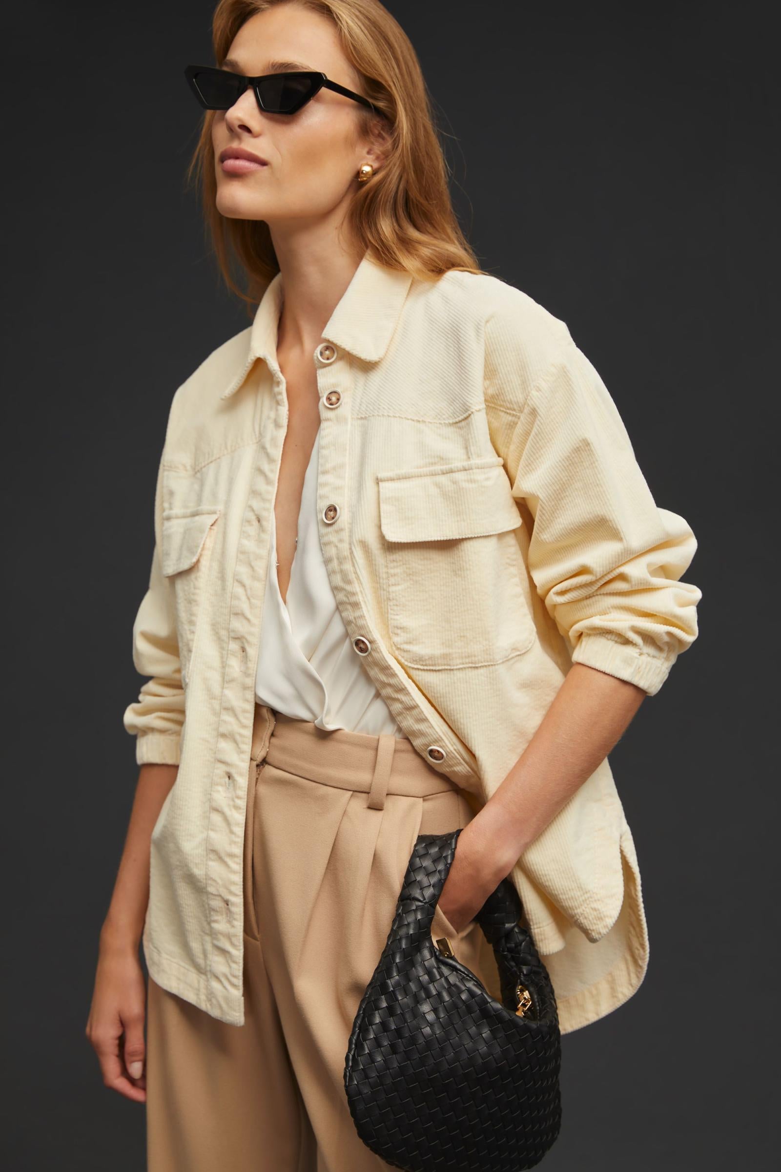 Anthropologie Corduroy Shirt Jacket (M)