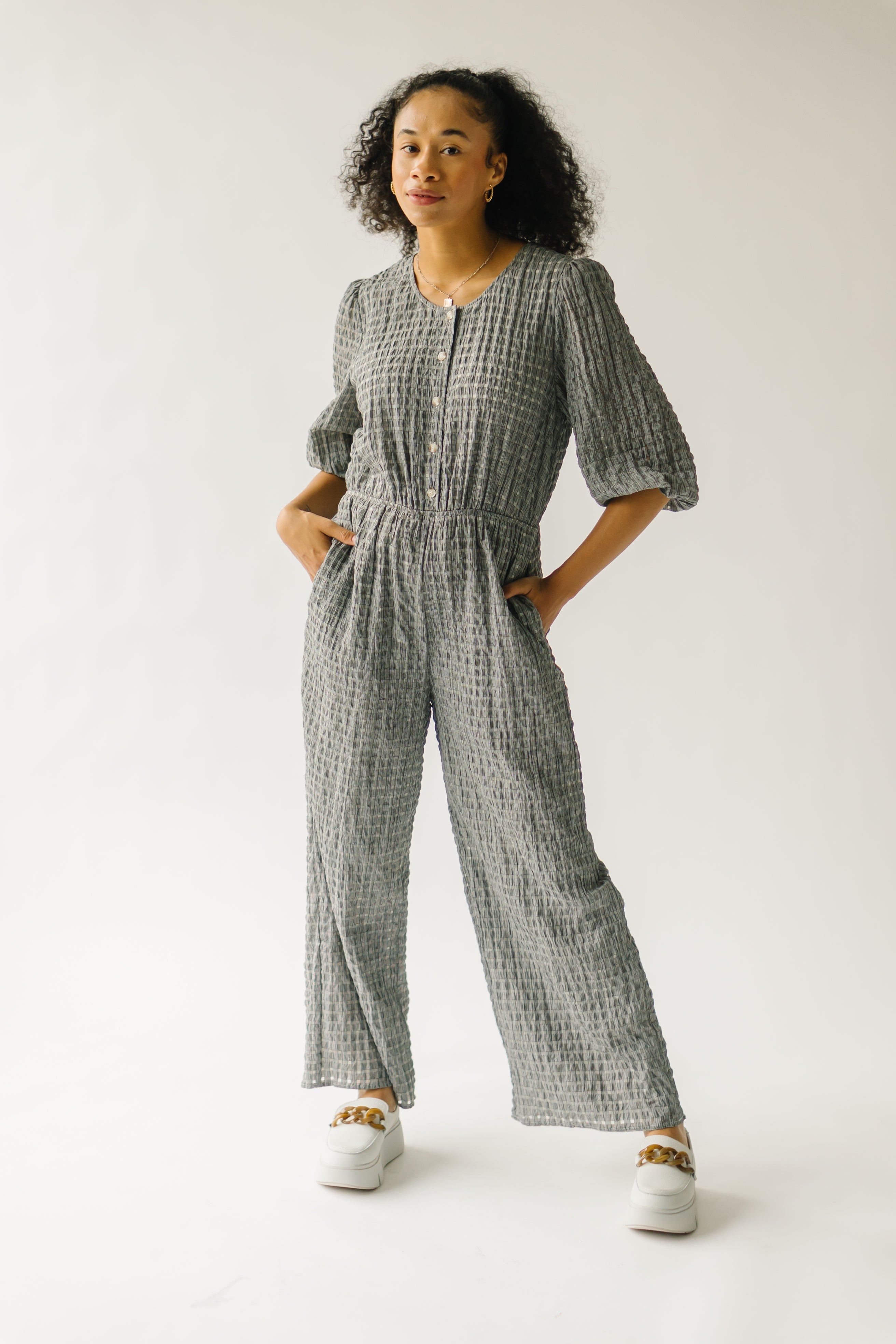 Piper & Scoot Wide Leg Jumpsuit (L)