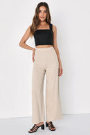 Lulus Wide Leg Linen Blend Pants (M)