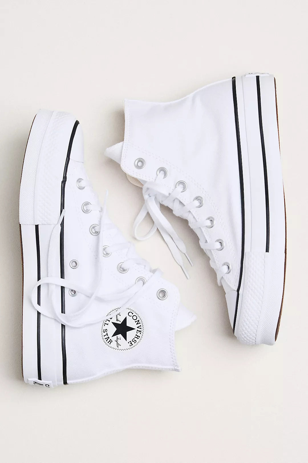 Converse White Platform Sneakers (8.5)