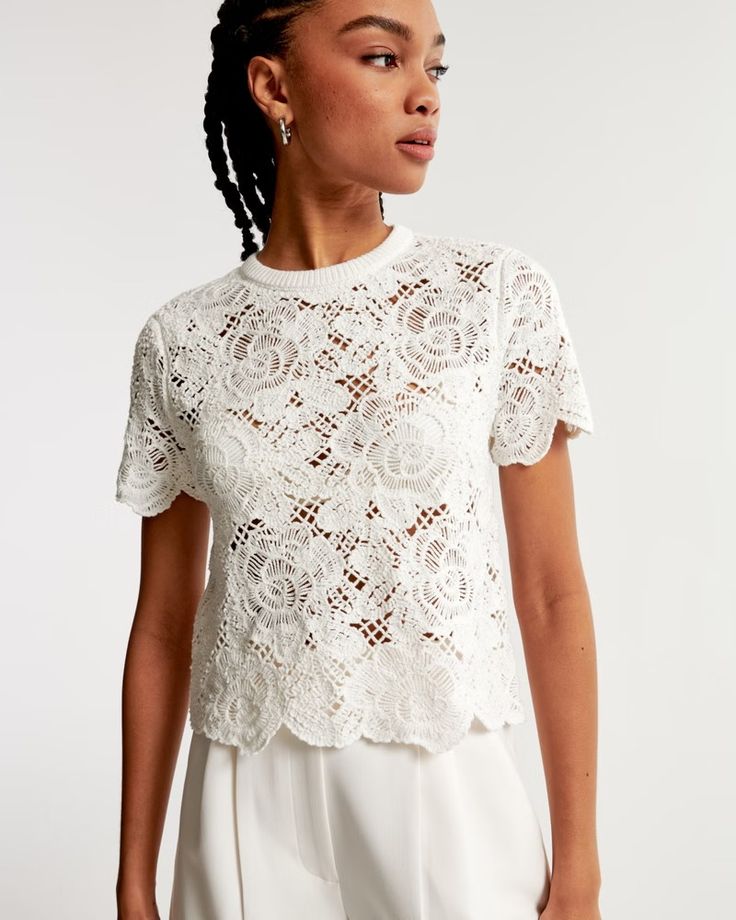 Abercrombie Crochet Tee (XL)