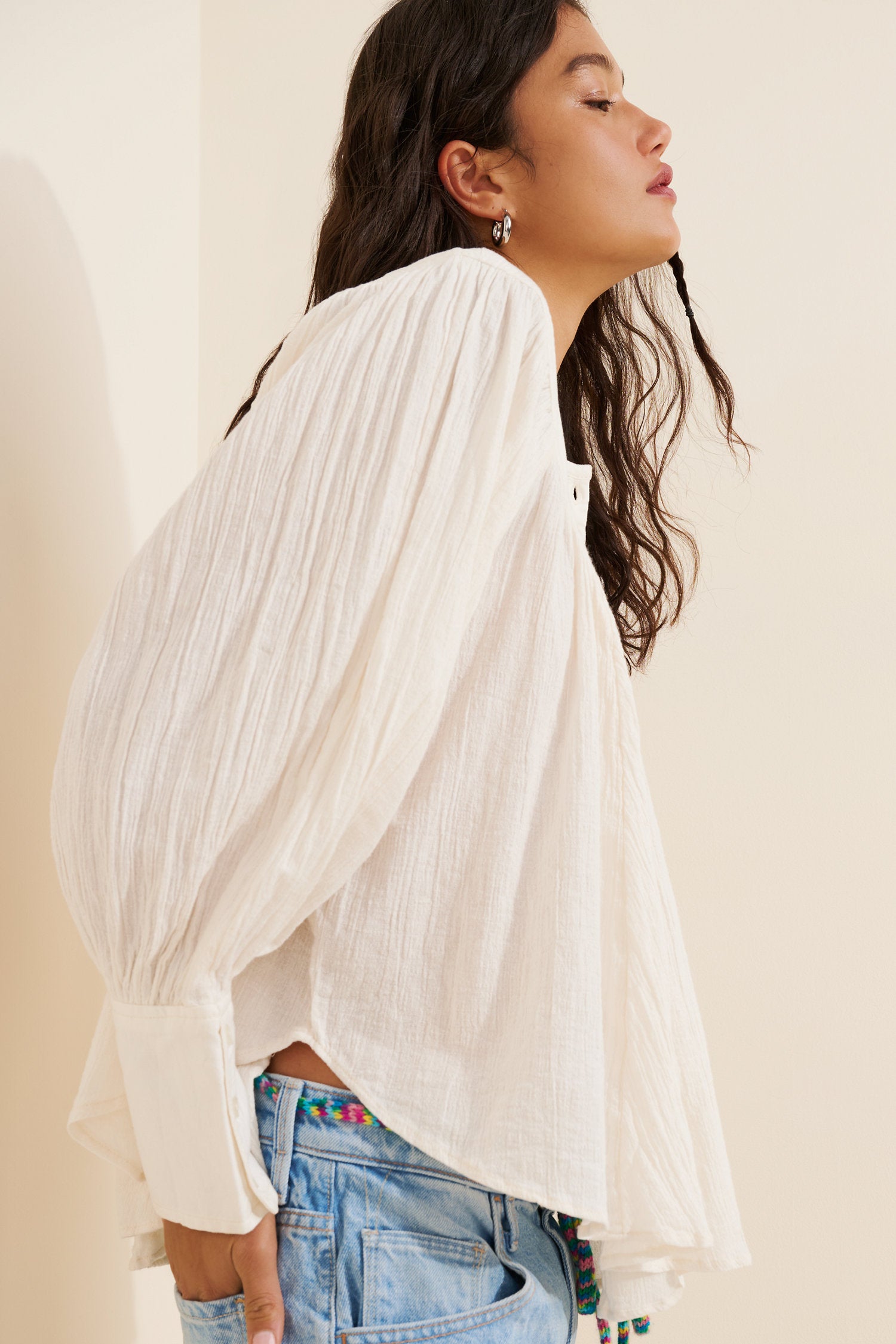 Free People Puff Sleeve Top (XS)