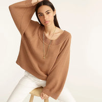 J.Crew Brown Boatneck Sweater (M)