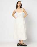 Gap White Eyelet Midi Dress (L)