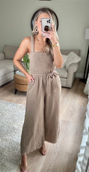 Loveriche Wide Leg Gauze Jumpsuit (S)