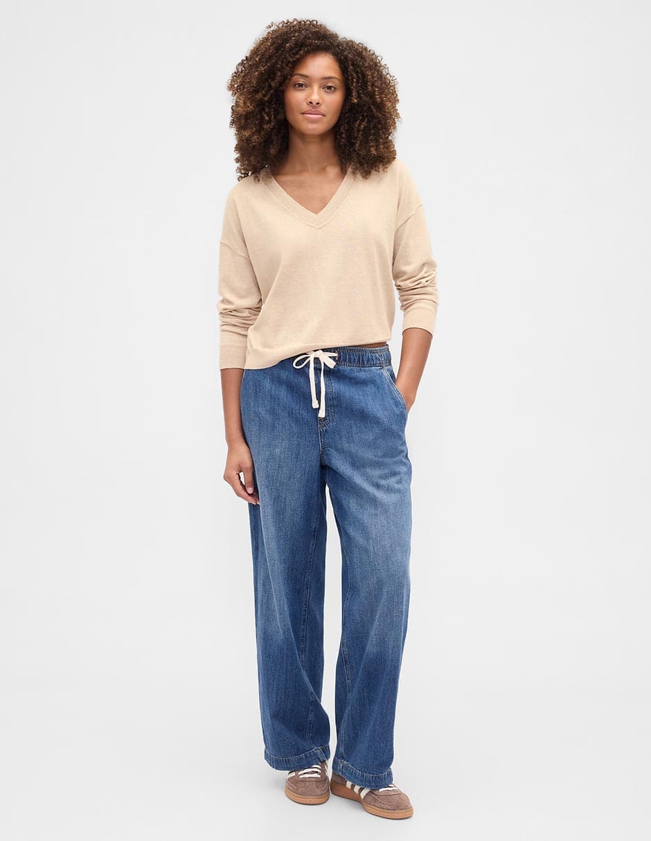 Gap Wide Leg Drawstring Jeans (M)