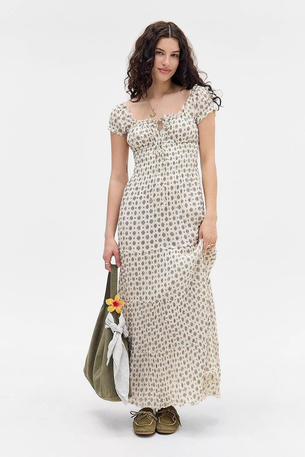BDG Boho Patterned Maxi Dress (M)