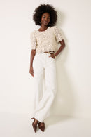 Z Supply Cream Floral Crochet Top (XS)
