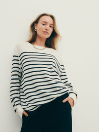 Reformation Cashmere Striped Sweater (XS)