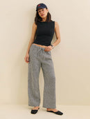 Reformation Gingham Wide Leg Linen Pants (M)