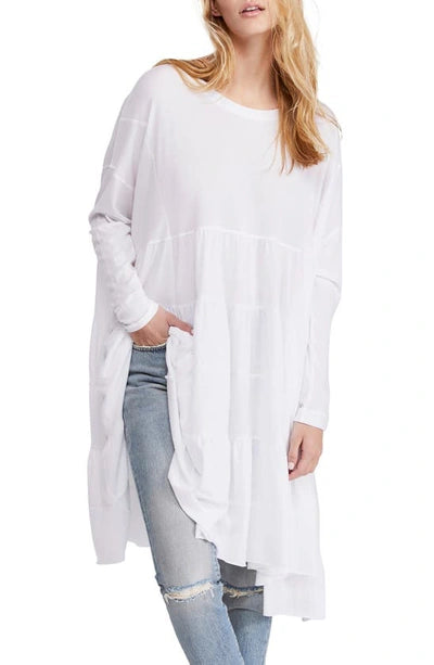 Free People White Tiered Tunic (XS/S)