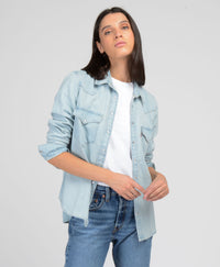 Levi's Snap Button Up Denim Shirt (L)