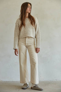 By Together Cable Knit Sweater (L)
