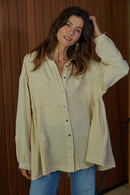 By Together Gauze Button Up (L)