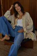 By Together Gauze Button Up (L)