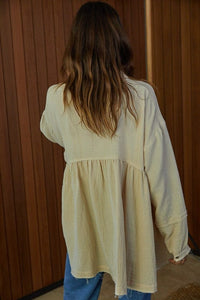 By Together Gauze Button Up (L)