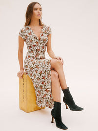 Reformation Floral Button Up Dress (8)