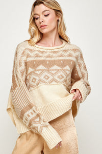 Oversized Fairisle Sweater (M)