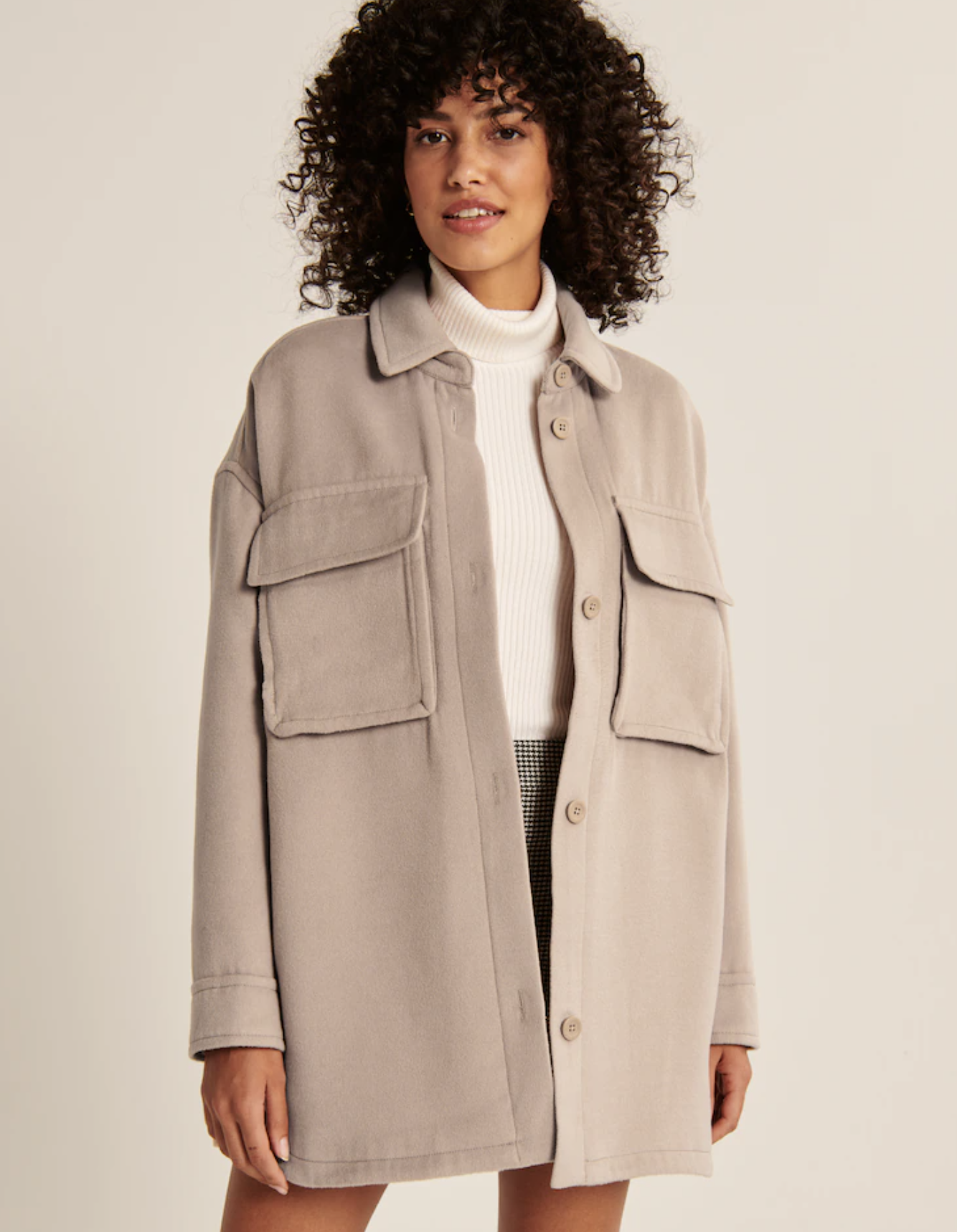Abercrombie Oversized Shirt Jacket (L)