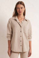 Z Supply Button Up Shirt Jacket (S)