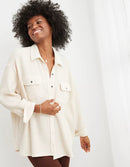 Aerie Oversized Waffle Shirt Jacket (XS)