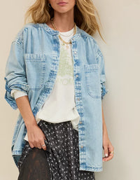 Aerie Oversized Denim Shirt (L)