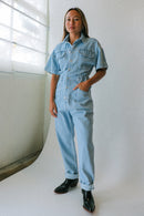 Free People Denim Jumpsuit (XS)