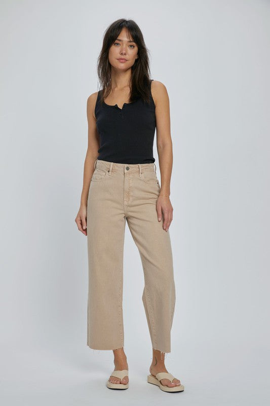 Altar'd State Neutral Wide Leg Jeans (27)