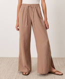 Pact Organic Cotton Wide Leg Pants (M)