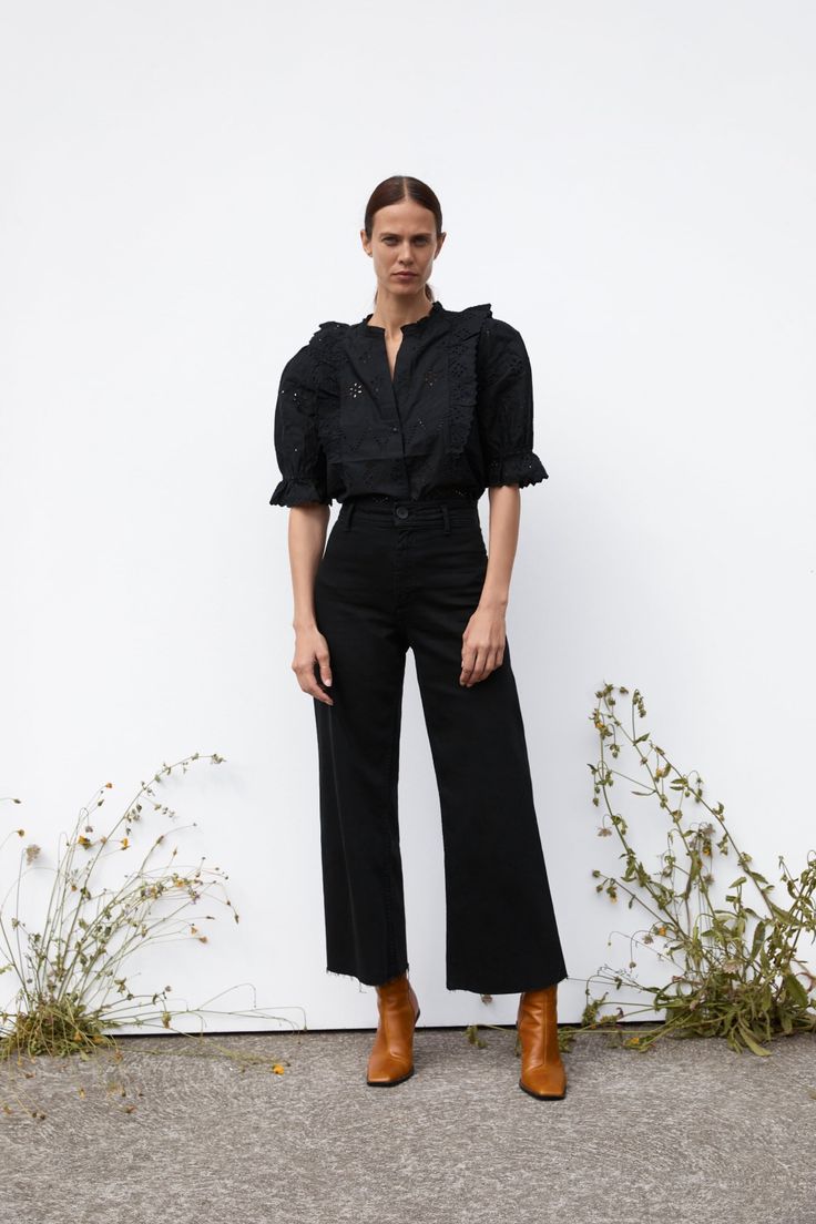 Zara Marine Straight/Wide Jeans (10)