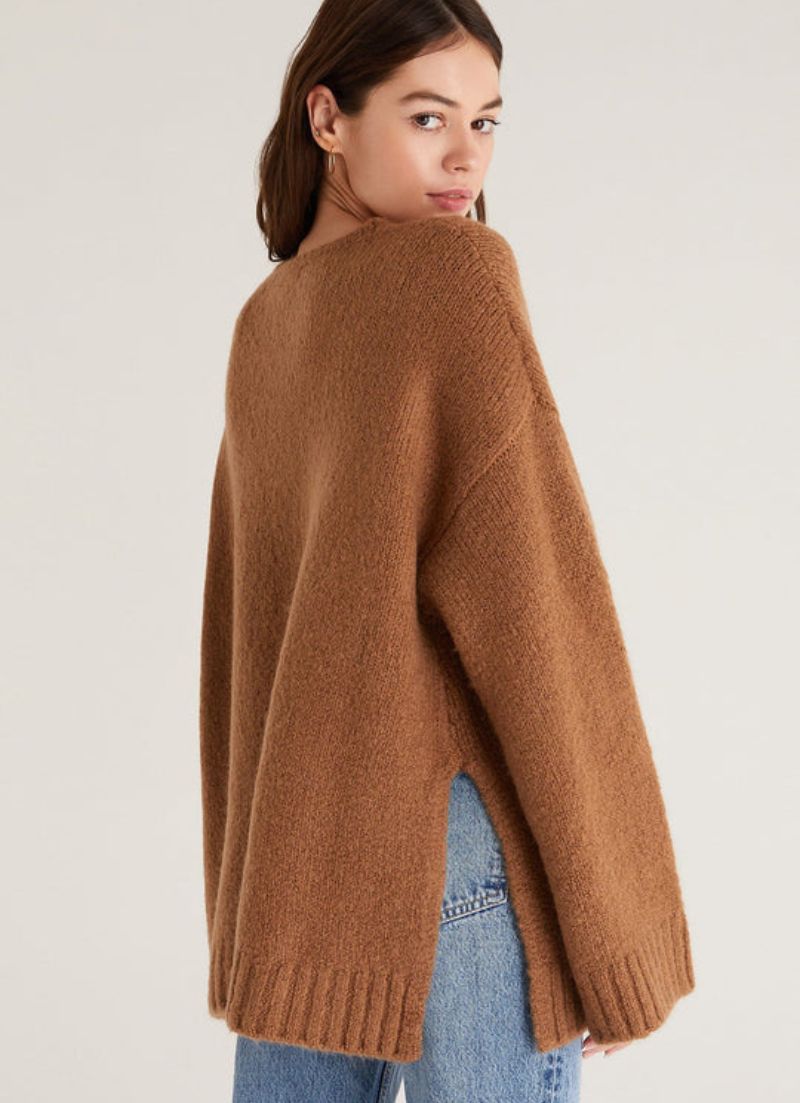 Z Supply Brown Oversized Sweater (L)