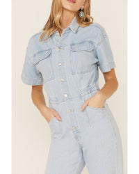 Free People Denim Jumpsuit (XS)