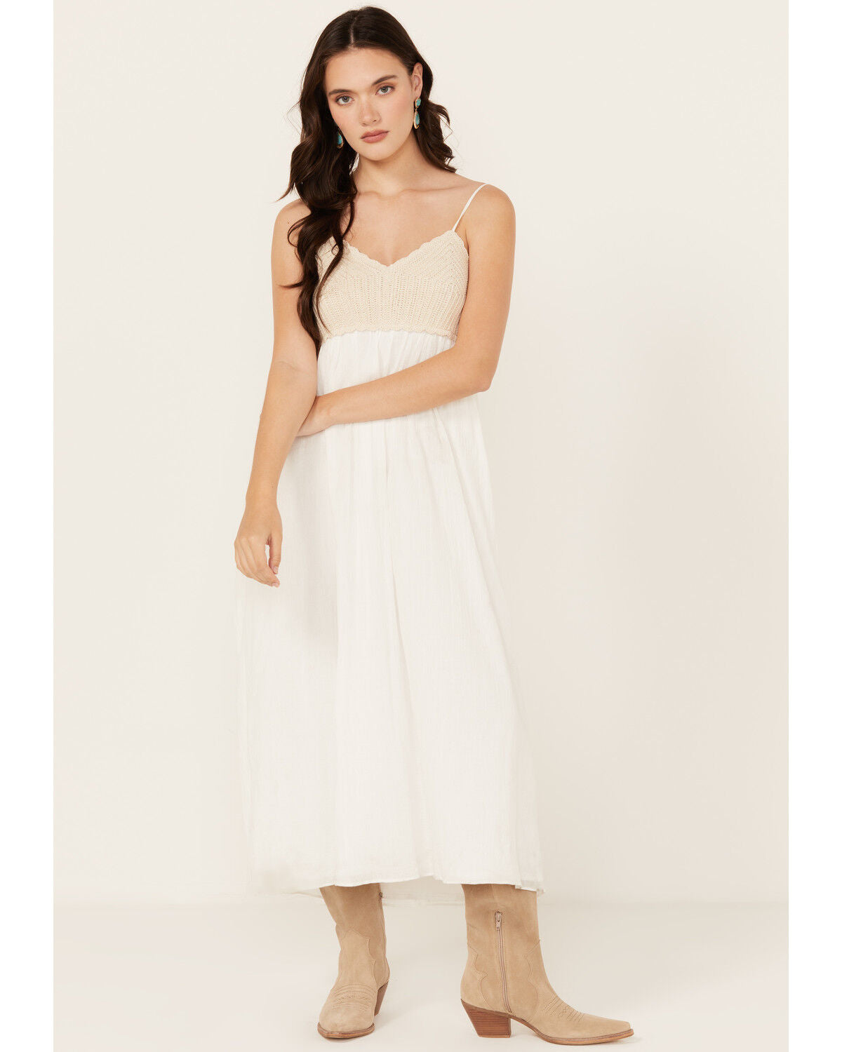 NEW Yura Crochet Midi Dress (S)