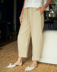 Quince Linen Straight Pants (S)