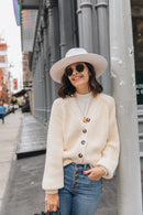 Everlane Textured Cotton Blend Cardigan (M)