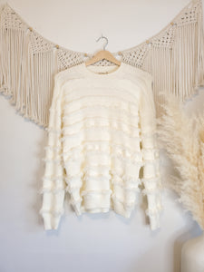 NEW Boutique Fringe Sweater (S/M)
