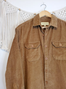Brown Cord Button Up (M)