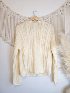 Vintage Chunky Knit Sweater (S)