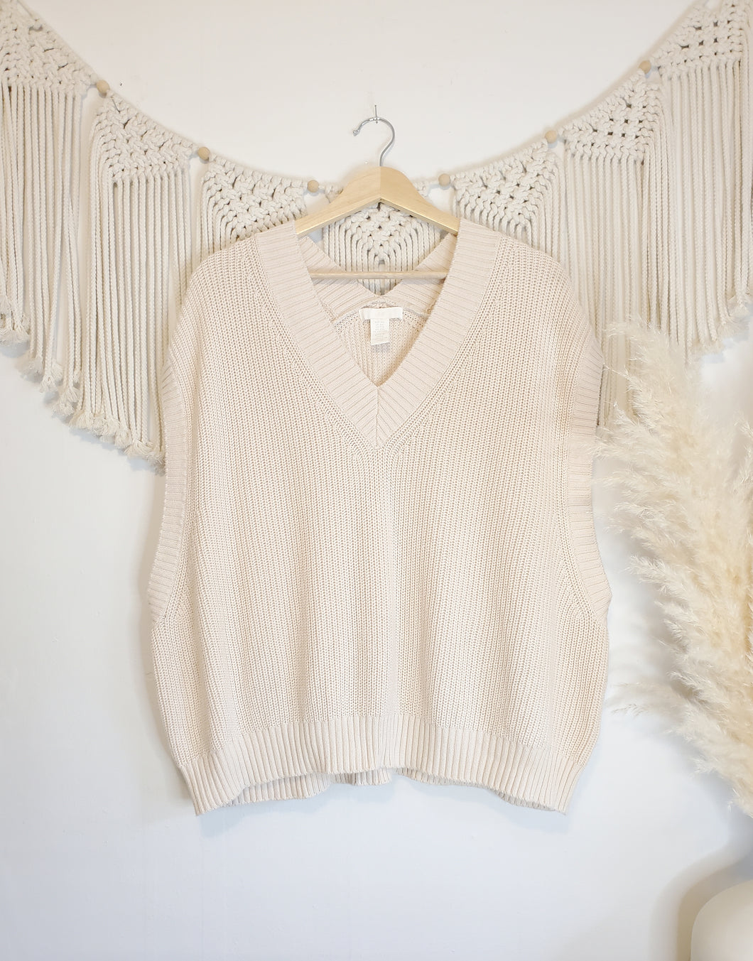 Crop Knit Sweater Vest (XXL)