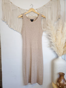 Ribbed Knit Midi Dress (L)