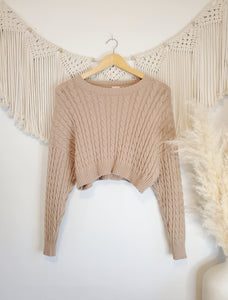 Altar'd State Cable Knit Sweater (M)