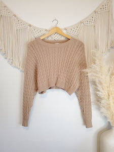 Altar'd State Cable Knit Sweater (M)