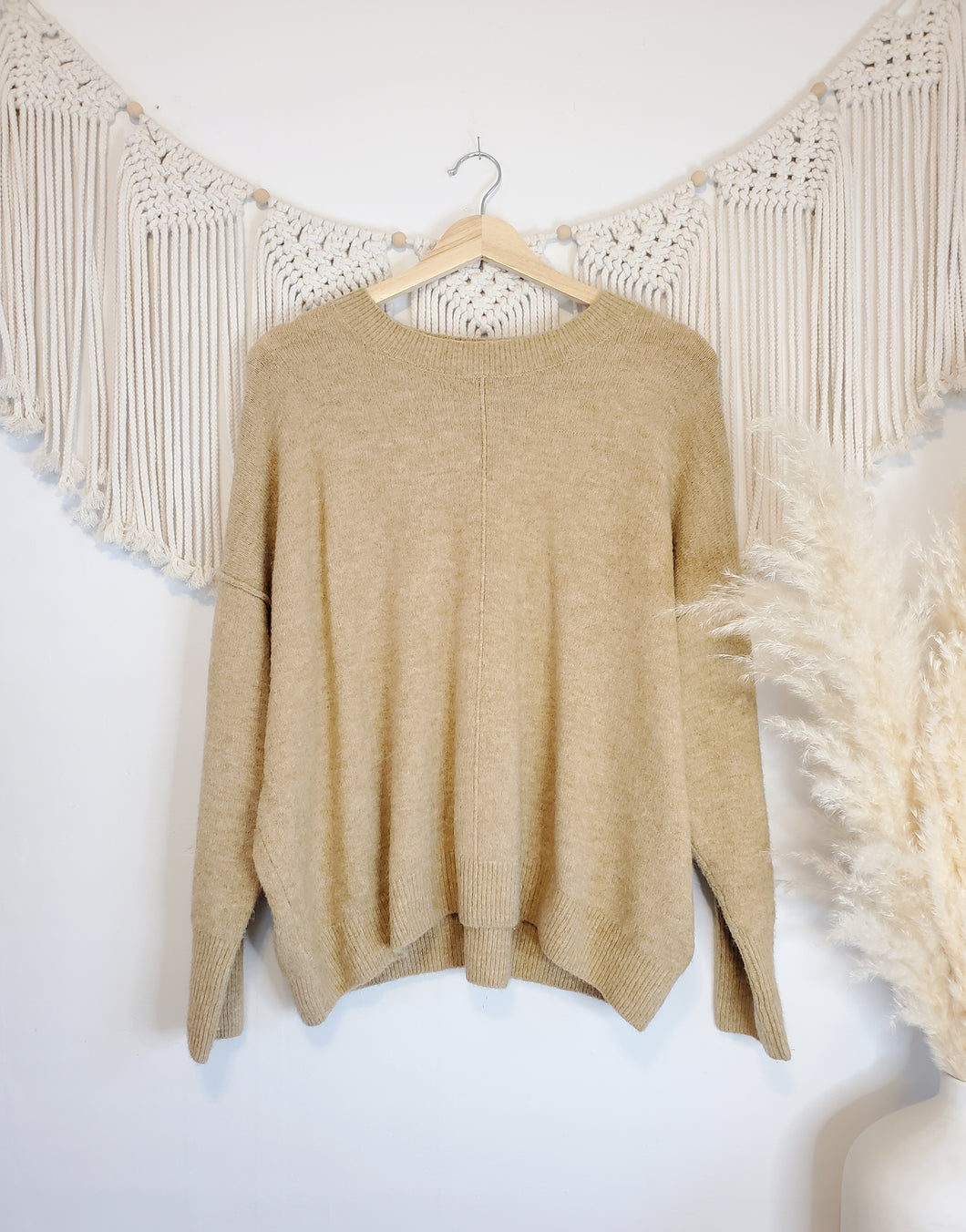 Camel Cozy Sweater (L)