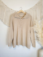 Load image into Gallery viewer, Beige Cozy Knit Henley (M)
