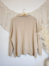 Load image into Gallery viewer, Beige Cozy Knit Henley (M)
