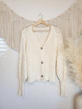 Load image into Gallery viewer, Puff Sleeve Knit Cardi (S)
