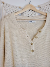 Load image into Gallery viewer, Textured Henley Sweater (S)
