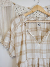 Load image into Gallery viewer, Anthropologie Plaid Babydoll Top (M)
