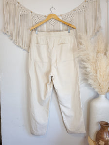 Cream Straight Cord Pants (L)
